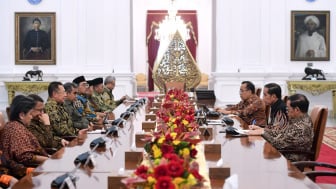 Terima Pimpinan MPR di Istana Merdeka, Ini yang Dibahas Jokowi