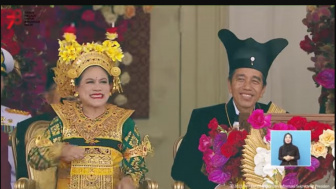 Asyiknya, Iriana Jokowi dan Jajaran Menteri Joget Maumere di HUT ke-78 RI