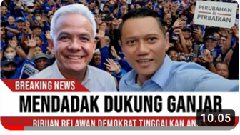 Demokrat Putar Haluan Kini Dukung Ganjar Pranowo?