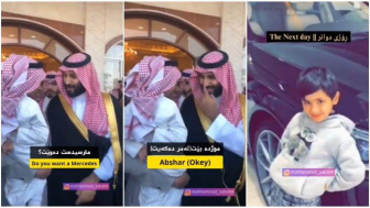 Anak Kecil Minta Mobil Mercedes ke Putra Mahkota Arab, Langsung Dikirim ke Rumah Keesokan Harinya