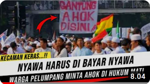 CEK FAKTA: Warga Plumpang Ancam Gantung Ahok di Tengah Jalan