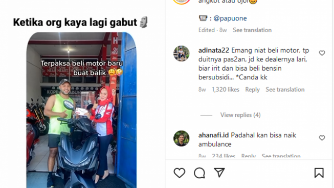 Sultan Memang Beda, Capek Jogging Pria Ini Mampir ke Dealer Beli Motor