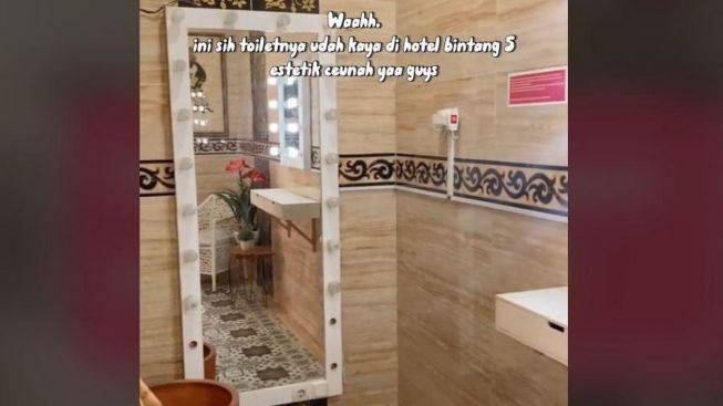 Mewahnya Kebangetan, Viral Toilet Pom Bensin Estetik Bak Hotel Bintang Lima