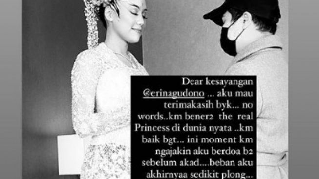The Real Princess, Momen Erina Gudono Ajak MUA Bennu Sorumba Berdoa Sebelum Akad Nikah