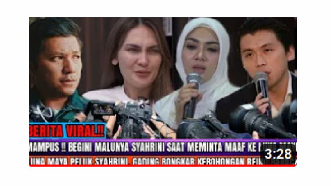 CEK FAKTA: Syahrini Nangis Minta Maaf ke Luna Maya, Benarkah?