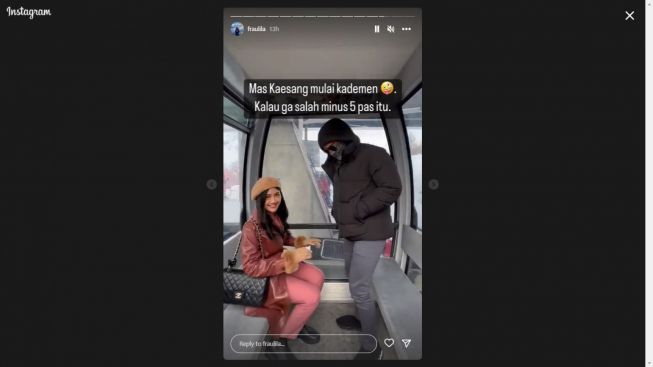 Erina Gudono Ceria, Kaesang Diam Kedinginan Naik Gondola Bikin Ngakak
