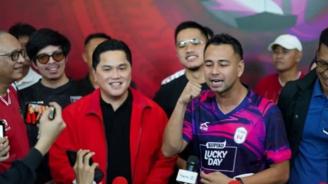 Raffi Ahmad Dukung Erick Thohir Jadi Ketum PSSI: Pak Erick Punya Nyali Benahi Sepak Bola Indonesia