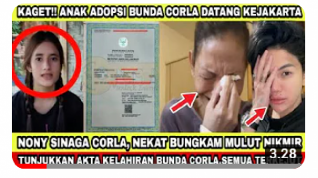 CEK FAKTA: Anak Adopsi Bunda Corla Datang ke Jakarta dan Labrak Nikita Mirzani, Benarkah?