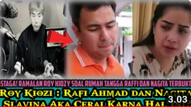 CEK FAKTA: Ramalan Roy Kiyoshi Terbukti, Rumah Tangga Raffi Ahmad dan Nagita Slavina Retak, Benarkah?