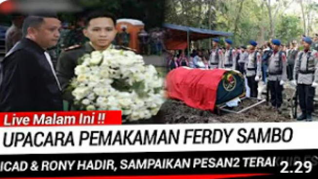 CEK FAKTA: Live Malam Ini! Bharada E Hadiri Pemakaman Ferdy Sambo