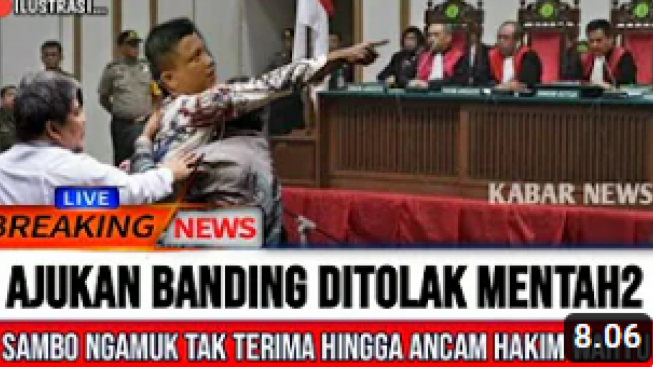 CEK FAKTA: Hakim Wahyu Tegas Tolak Banding Ferdy Sambo, Benarkah?