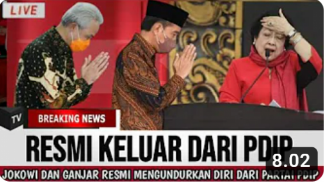 CEK FAKTA: Gempar Jokowi dan Ganjar Pranomo Resmi Keluar dari PDIP