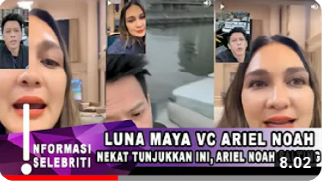 CEK FAKTA: Luna Maya Video Call dengan Ariel Noah, Benarkah?