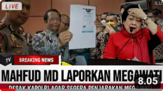 CEK FAKTA: Sore Ini! Megawati Dilaporkan ke Polisi, Benarkah?