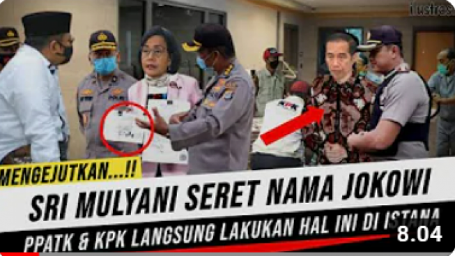 CEK FAKTA: Mengejutkan!! Sri Mulyani Seret Nama Jokowi, PPATK dan KPK Langsung Lakukan Ini