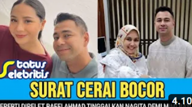 CEK FAKTA: Surat Cerai Raffi Ahmad dan Nagita Slavina Bocor, Ternyata Mimi Bayuh Pakai Pelet