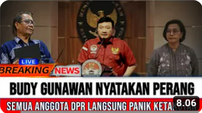 Cek Fakta: Kepala BIN Budi Gunawan Nyatakan Perang, Semua Anggota DPR Langsung Panik Ketakutan, Benarkah?