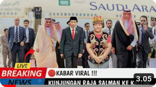 Cek Fakta: Raja Salman Kunjungi Rumah Ida Dayak bersama Jokowi, Benarkah?