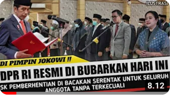 Cek Fakta: Jokowi Resmi Bubarkan DPR RI Pagi Ini, Benarkah?