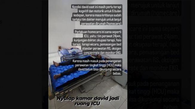 Masih Butuh Perawatan Tingkat Tinggi, Kamar David Ozora di Rumah Disulap Jadi Ruang ICU