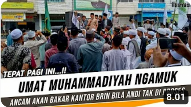 Cek Fakta: Ribuan Umat Muhammadiyah Serbu Rumah Kepala BRIN