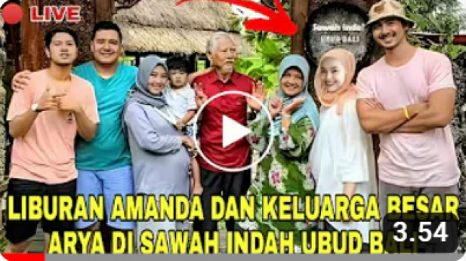 Cek Fakta: Amanda Manopo dan Keluarga Besar Arya Saloka Liburan ke Ubud Bali, Benarkah?