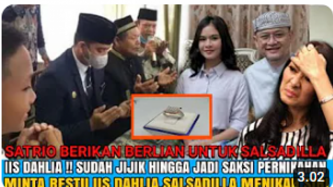 CEK FAKTA: Iis Dahlia Ngamuk Jadi Saksi Pernikahan Satrio dan Salshadilla, Benarkah?