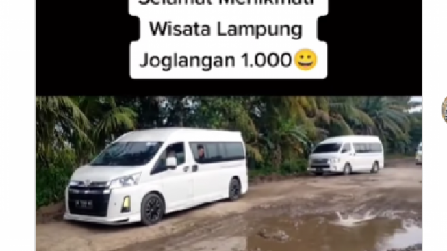 Mobil Alphard Erick Thorir Kesulitan Lewati Jalan Lampung, Netizen: Seharusnya Bawa Mobil Touring