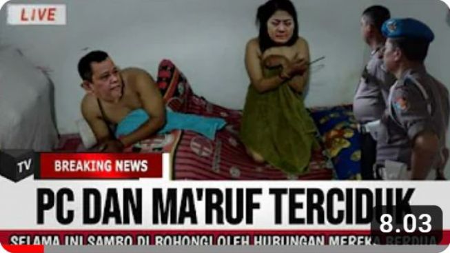 Cek Fakta: Asik Berduaan, Putri Candrawathi dan Kuat Ma'ruf Kepergok Sudah Tak Pakai Baju, Benarkah?