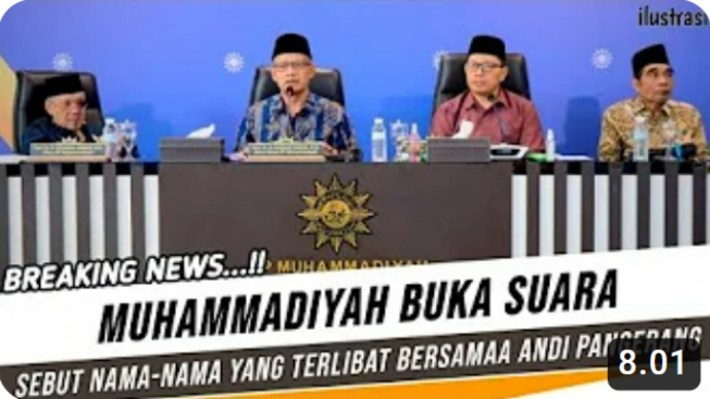 Cek Fakta: Muhammadiyah Buka Suara Sebut Nama-Nama yang Terlibat dengan Andi Pangerang, Benarkah?