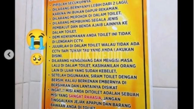 Kocak, Tata Tertib di Toilet SPBU Ini Bikin Orang Lupa Kebelet