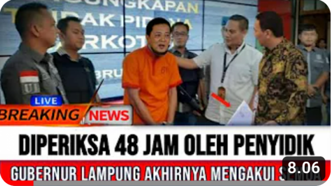 Cek Fakta: Diperiksa 48 Jam, Gubernur Lampung Akui Semua, Benarkah?