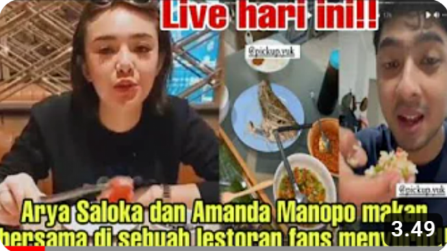 Cek Fakta: Terekam CCTV, Amanda Manopo dan Arya Saloka Makan Bersama di Restoran, Benarkah?