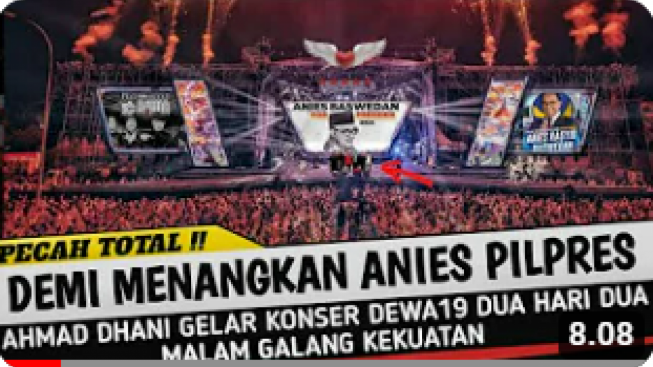 Cek Fakta: Ahmad Dhani Gelar Konser Dewa 19 Demi Menangkan Anies Baswedan