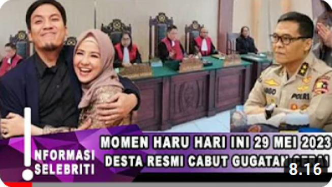 Cek Fakta: Desta Resmi Cabut Gugatan Cerai di Pengadilan, Natasha Rizky Menangis