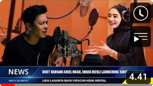 Cek Fakta: Inara Rusli Luncurkan Single Baru Duet Bareng Ariel Noah, Liriknya Bikin Virgoun Kene Mental