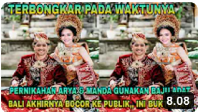 CEK FAKTA: Terbongkar Pernikahan Arya Saloka dan Amanda Manopo Gunakan Baju Adat Bali, Benarkah?