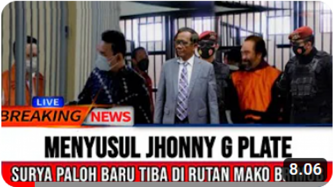 CEK FAKTA: Surya Paloh Tiba di Rutan Mako Brimob Susul Johnny G Plate?