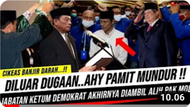 CEK FAKTA: AHY Pamit Mundur, Jabatan Ketum Demokrat Diambil Alih Moeldoko