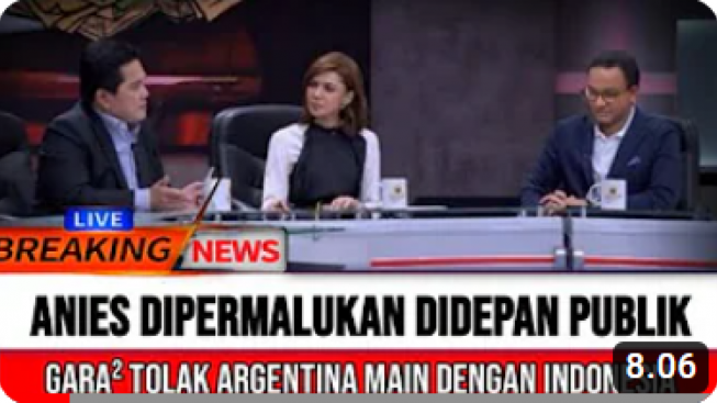 CEK FAKTA: Tolak Argentina Main dengan Indonesia, Anies Baswedan Dipermalukan di Depan Publik