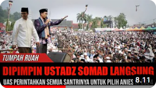 CEK FAKTA: UAS Perintahkan Semua Santrinya Pilih Anies Baswedan dalam Pilpres 2024