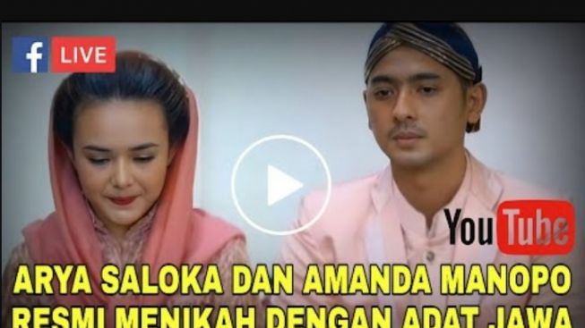 CEK FAKTA: Amanda Manopo dan Arya Saloka Resmi Menikah Pakai Adat Jawa, Benarkah?