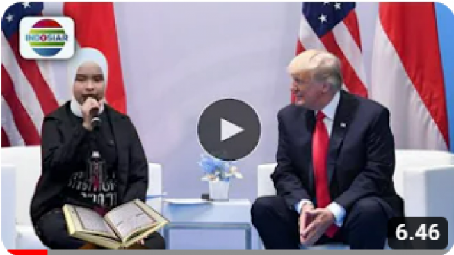 Cek Fakta: Donald Trump Menangis saat Mendengar Putri Ariani Lantunkan Ayat Suci Al-Qur'an, Benarkah?