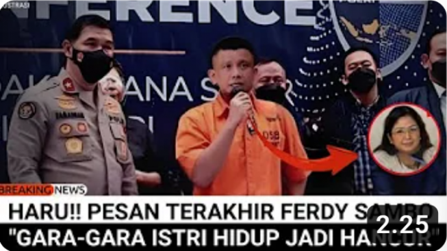 CEK FAKTA: Ferdy Sambo Jumpa Pers Ungkap Pesan Terakhir