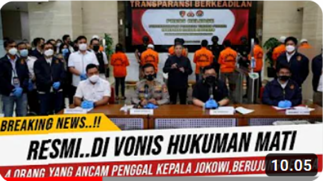 4 Orang Ancam Penggal Kepala Jokowi Divonis Hukuman Mati, Benarkah?