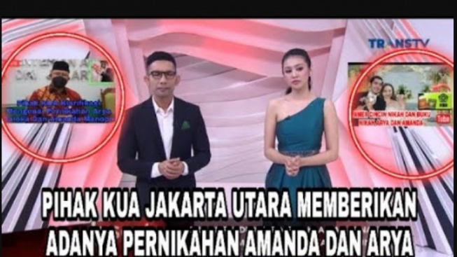 Pihak KUA Jakarta Utara Benarkan Adanya Pernikahan Amanda Manopo dan Arya Saloka, Benarkah?