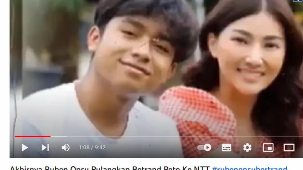 CEK FAKTA Beredar Video Sebut Ruben Onsu Pulangkan Betrand Peto Ke NTT Karena Terlalu Dekat