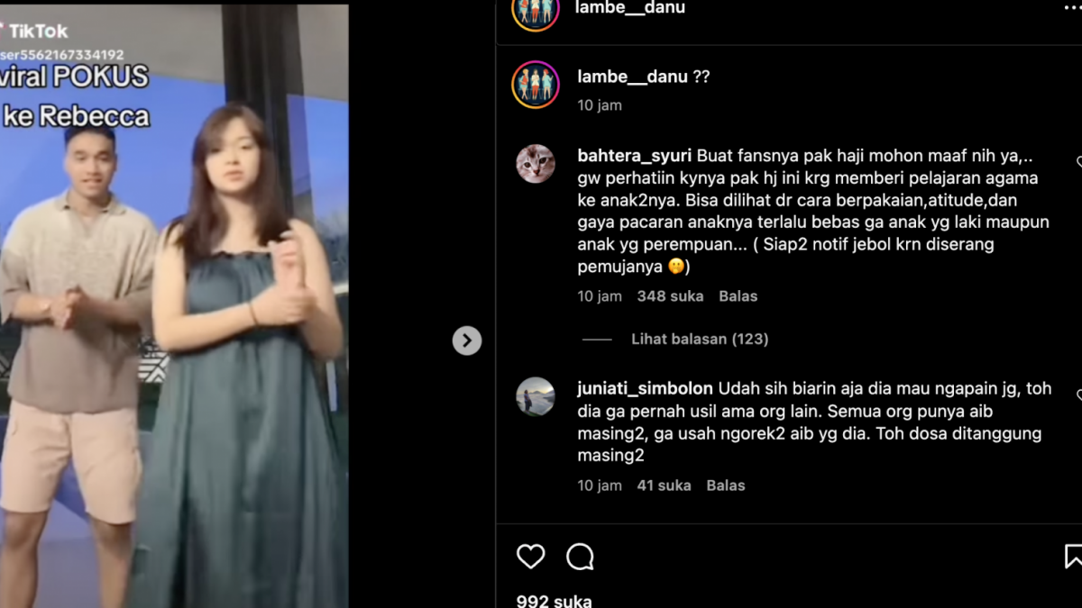 Baju Rebecca Klopper dinilai seperti baju dinas