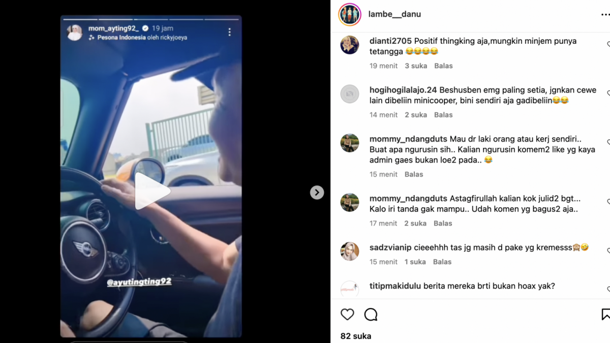 Ayah Ojak mengemudikan Mini Cooper