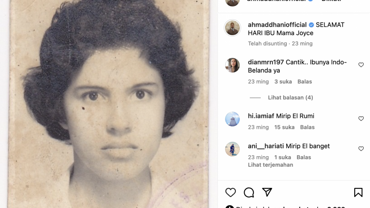 Mama Joyce saat muda
